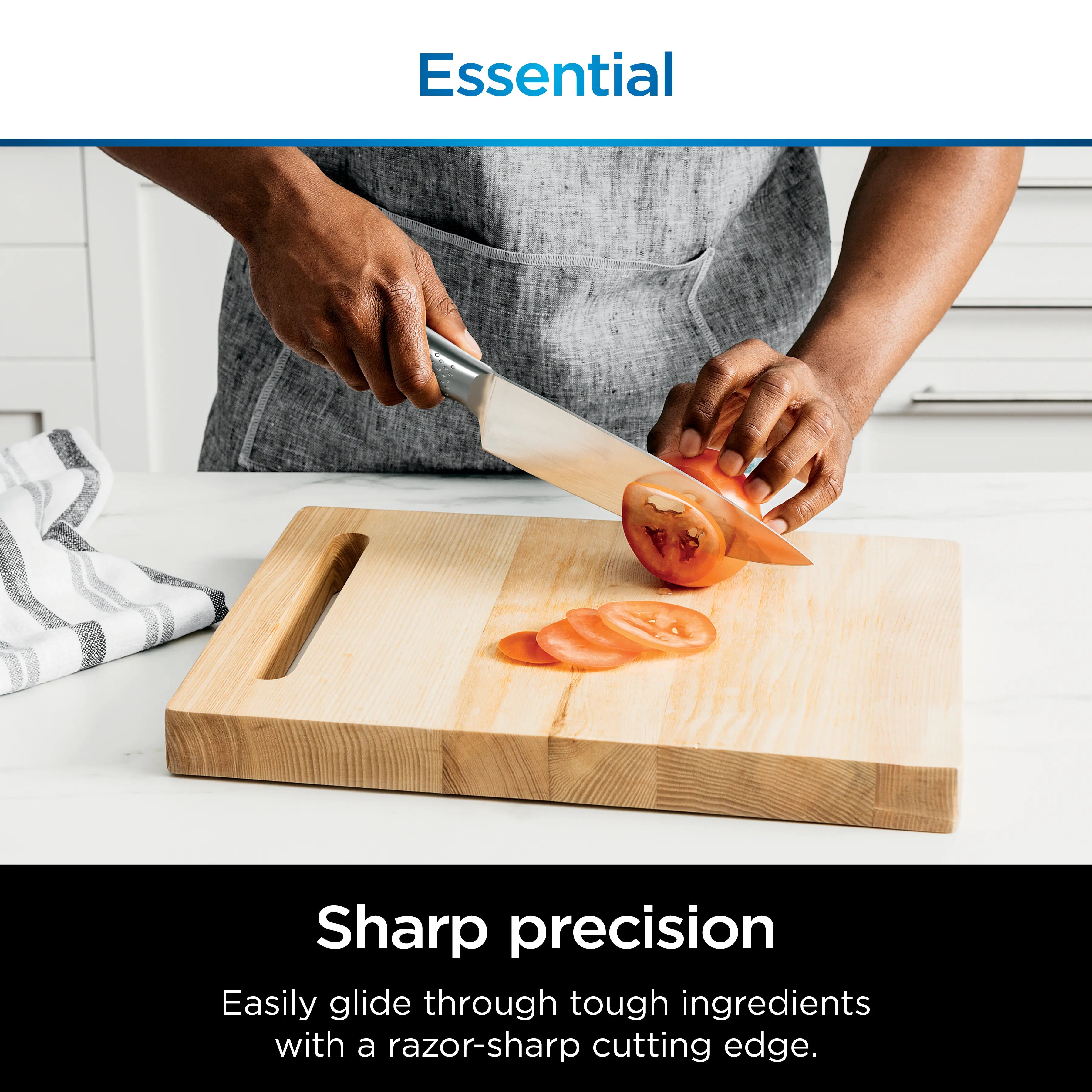 Premium 12pcs Stainless Steel Knife System with Built-in Sharpener